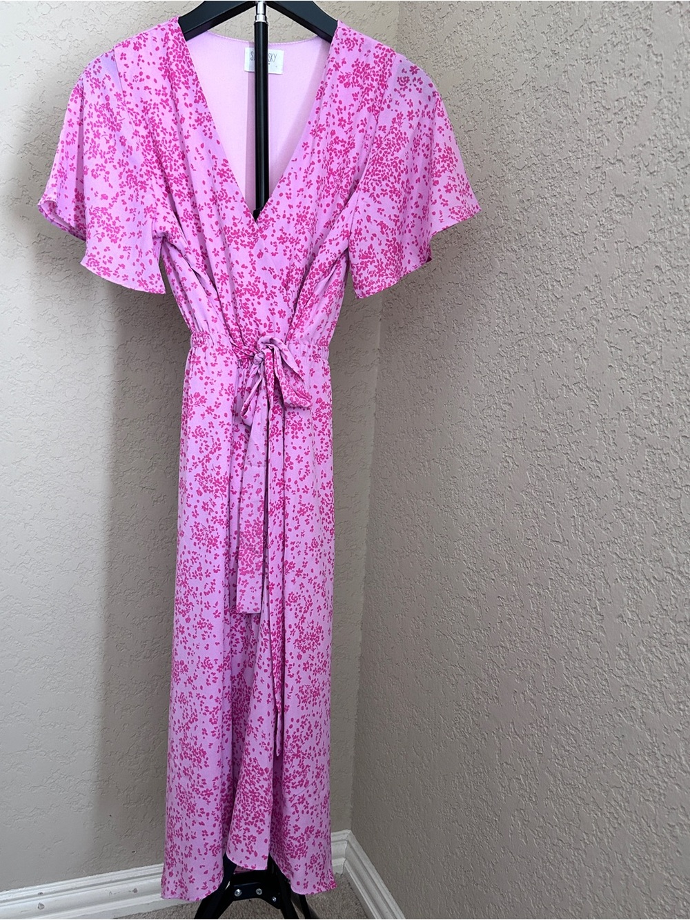 Women’s Sienna Sky Pink Floral Wrap Dress